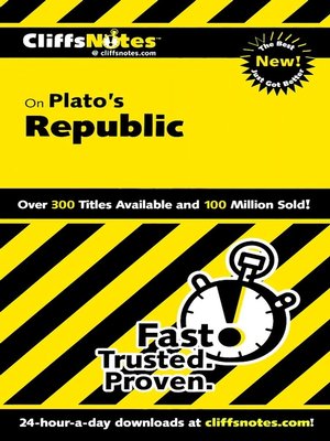 cover image of CliffsNotes on Plato's The Republic
